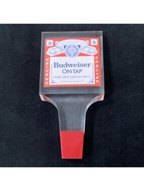 Budweiser King Of Beers Beer Tap Handle 6” Acrylic Man Cave Bar